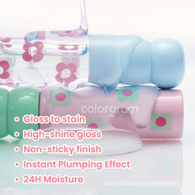 COLORGRAM texture swipe of Shy Guava showing jelly, glossy finish