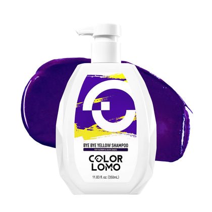 COLORLOMO bottle front view showing product and benefit of brass neutralization