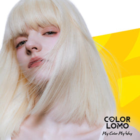 COLORLOMO on bathroom shelf styled showing salon-fresh color maintenance benefit