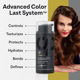 ColorProof travel-size tube inside a toiletry bag for on-the-go styling