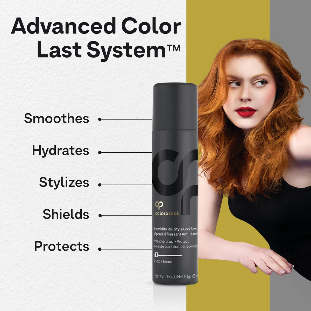 ColorProof label ingredient panel showing sulfate-free formula