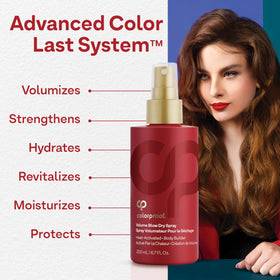ColorProof label close-up highlighting Advanced Color Last System features