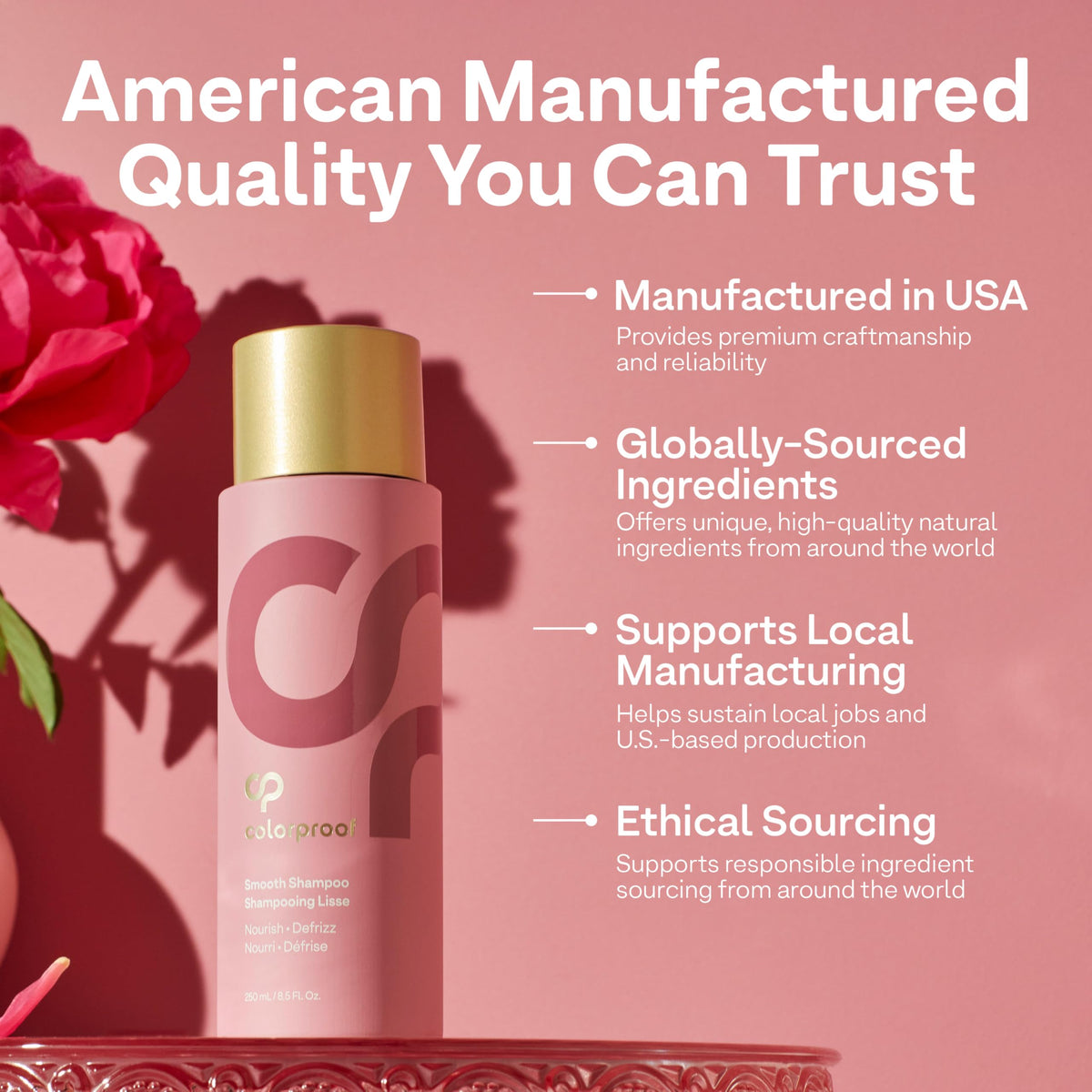 ColorProof plush locks bottle with vanilla scent cue communicating pleasant fragrance
