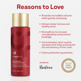 ColorProof white nectarine scent focus highlighting fresh fragrance benefit