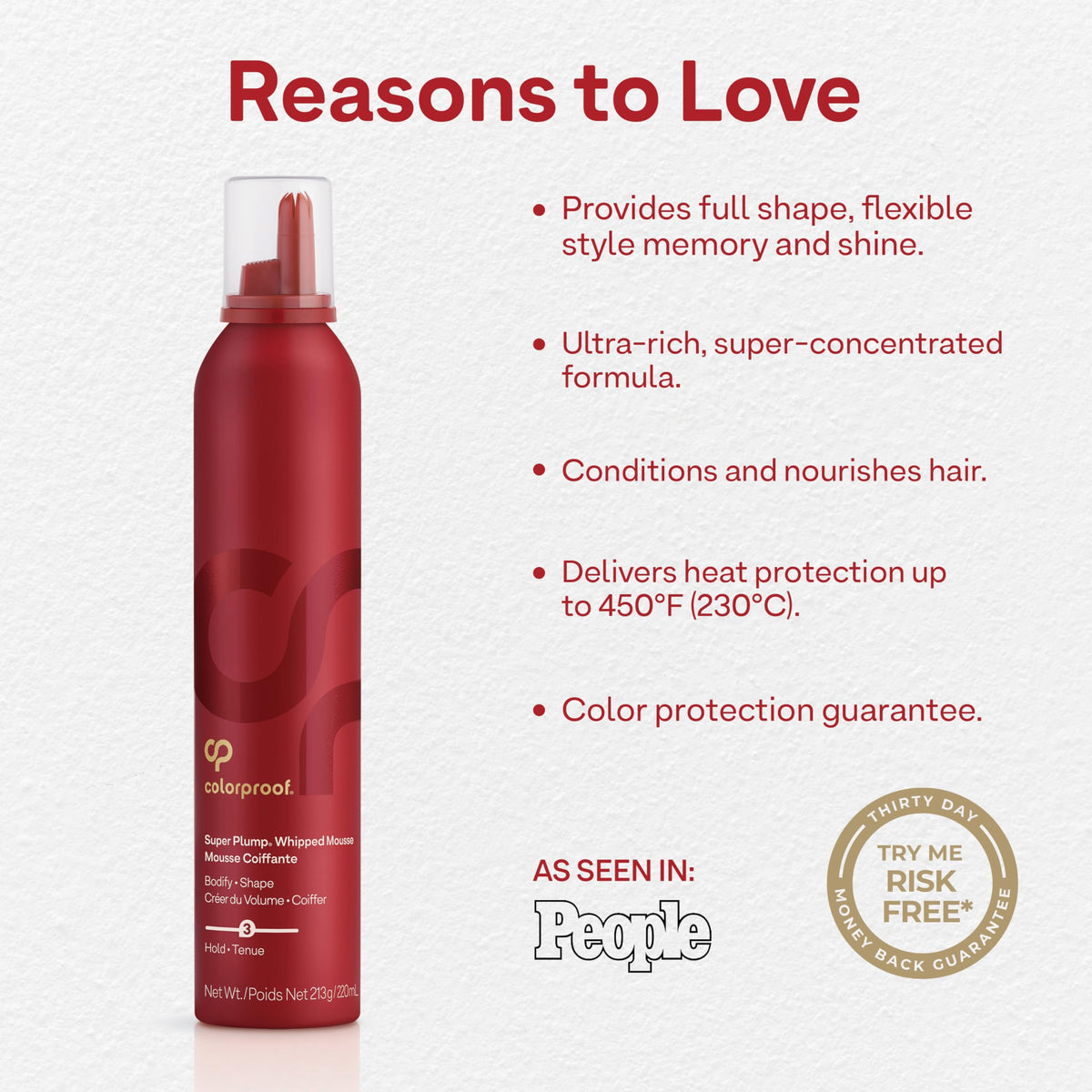 ColorProof mousse being dispensed demonstrates easy application and controlled dosing benefit