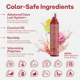 ColorProof whipped mousse texture close-up highlights rich creaminess for fuller hair