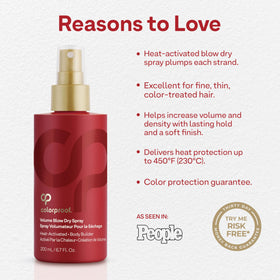 ColorProof mist coating hair strand to add thickness and soft feel