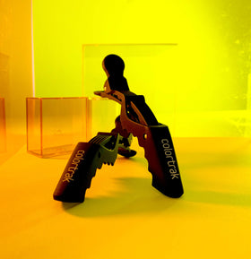 Colortrak close-up rubberized texture for improved grip and reduced slippage