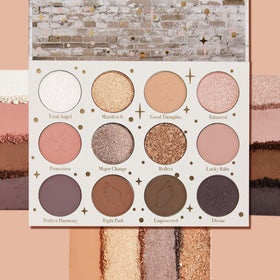 ColourPop eyeshadow pan close-up showing smooth pressed texture and blendable payoff benefit