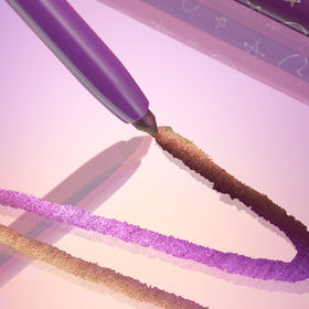 ColourPop Actin Up in a makeup bag with brushes showing daily-use convenience and portability