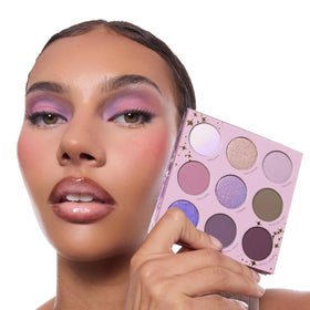 ColourPop deep amethyst pan detail showing rich pigment for depth benefit