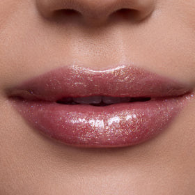 ColourPop Ambitious Tiana texture swirl displaying hydrating formula and glossy finish