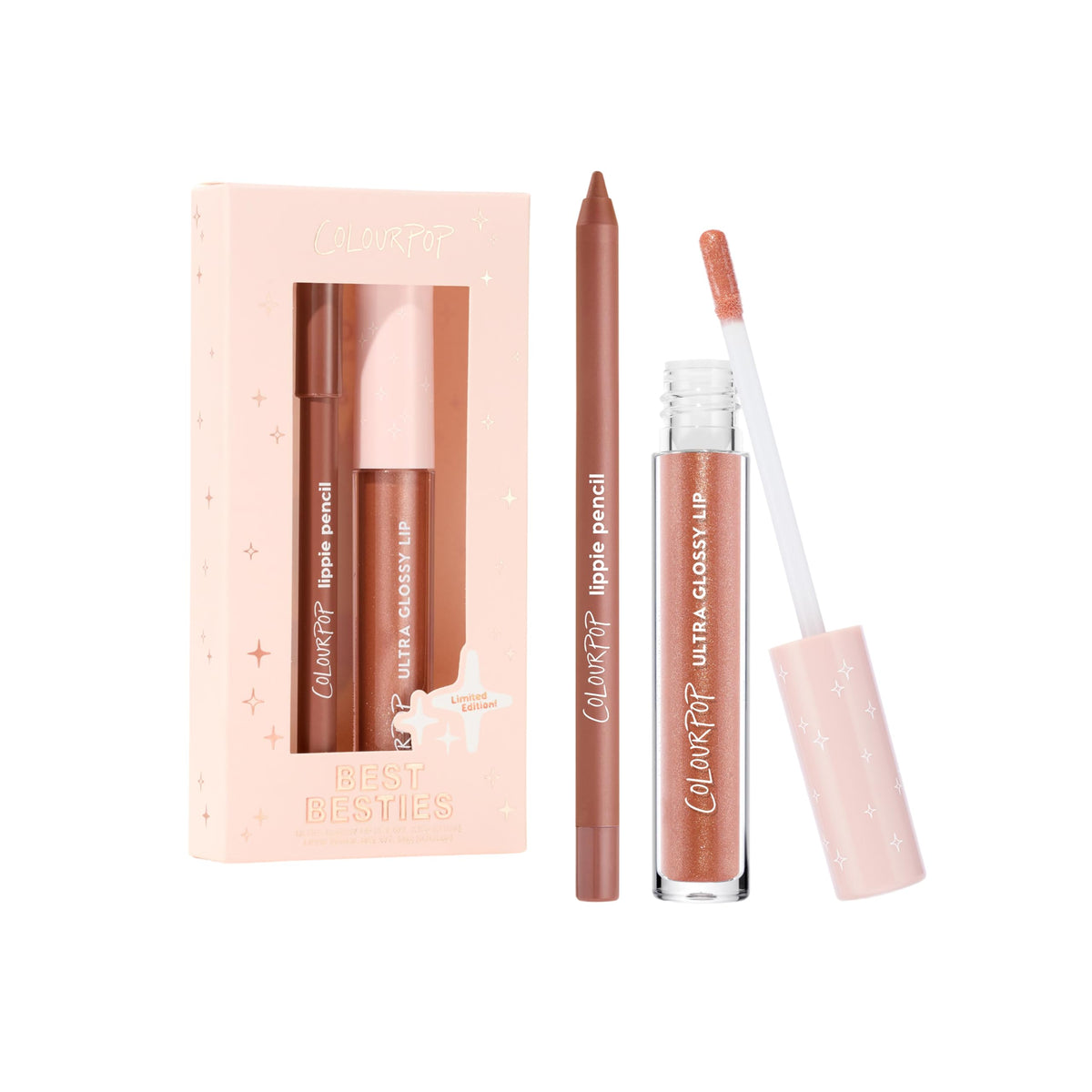 ColourPop duo front packaging showing both pencil and gloss, perfect match