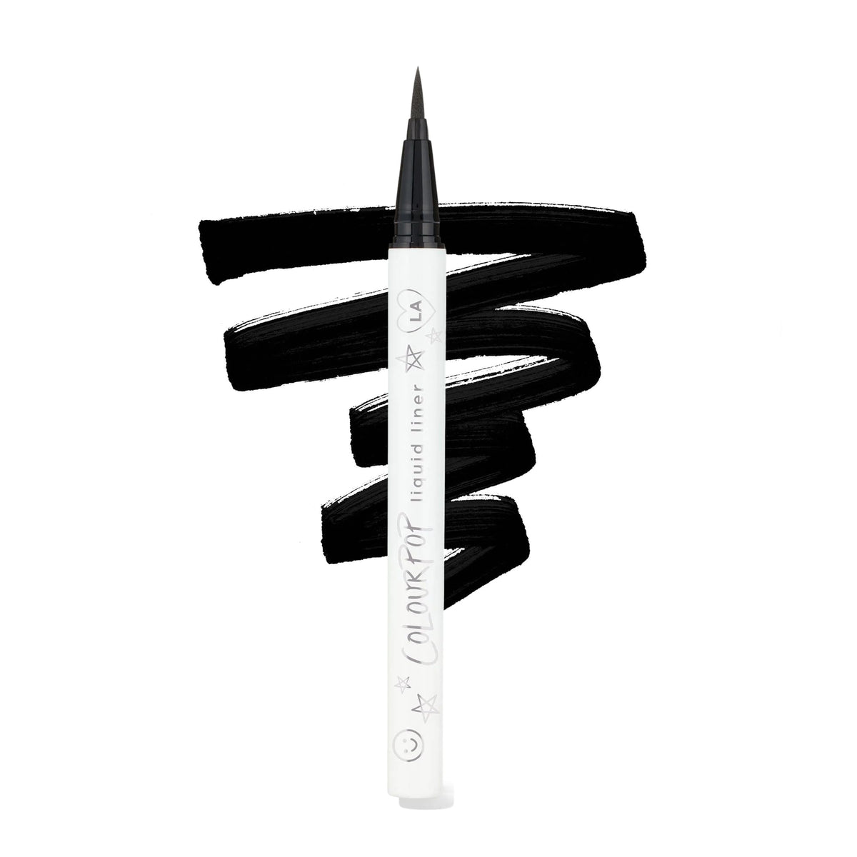 ColourPop BFF Liquid Liner front packaging showing bold black pen benefit long-lasting wear