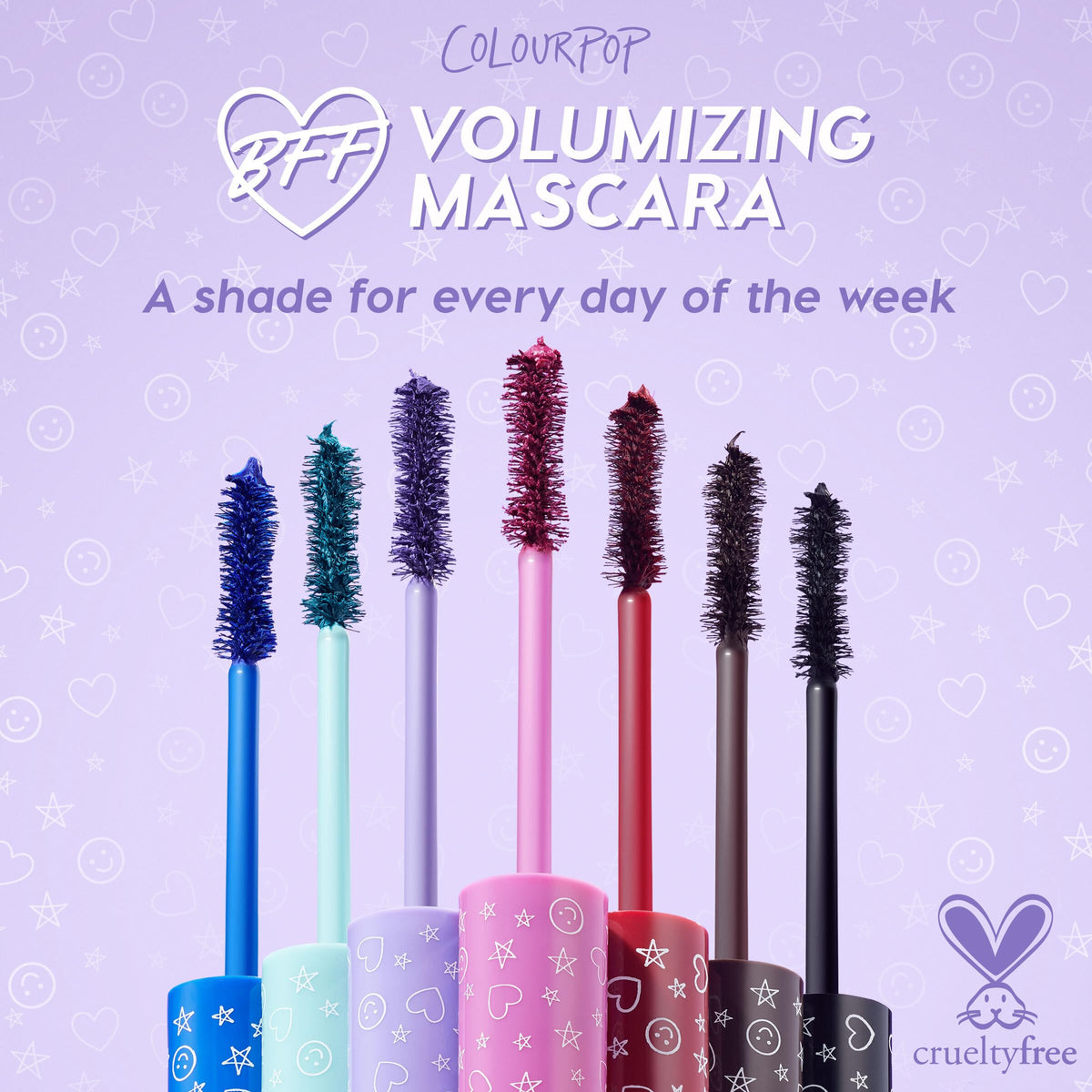 ColourPop BFF Mascara lifestyle shot worn on model enhancing eye definition