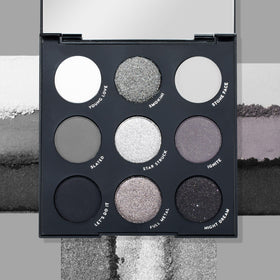 ColourPop Blowin' Smoke swatches on arm showing pigment range and contrast