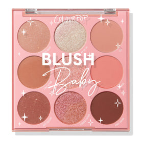ColourPop Blush Baby front palette view showing color range and portability