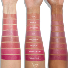 Applying ColourPop liquid blush to cheeks with doe-foot applicator for quick, buildable color