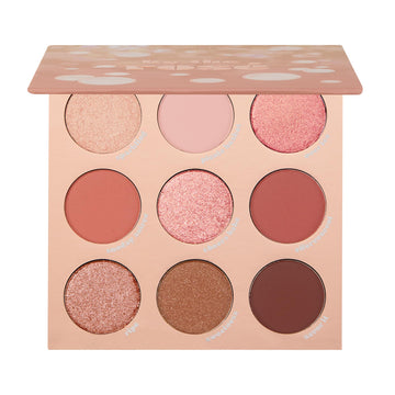 ColourPop palette front open showing pink and red pans, versatile looks