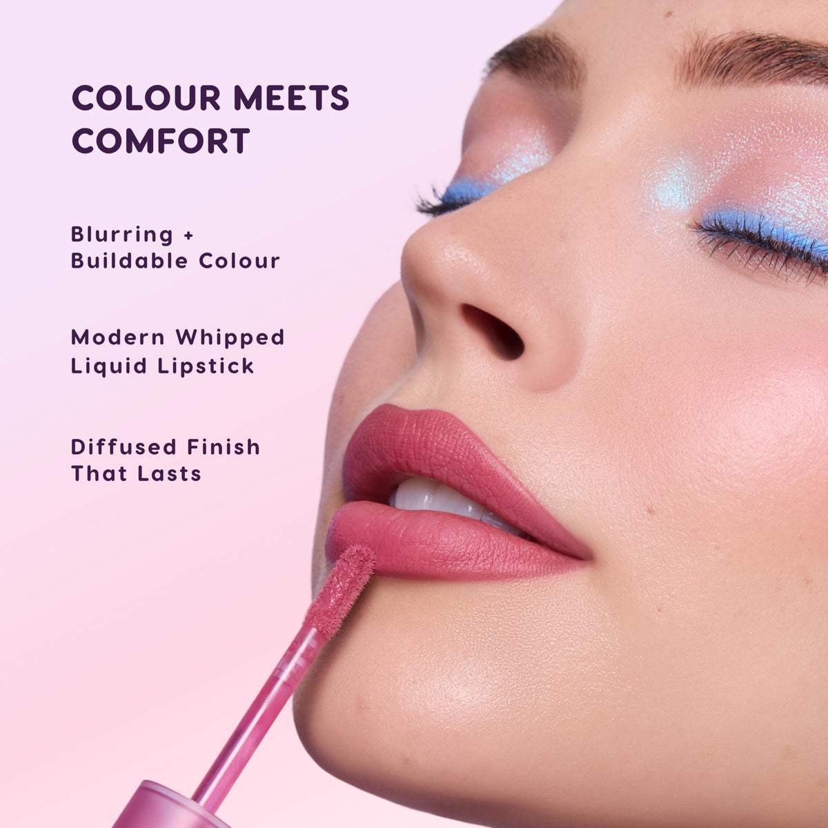 ColourPop cream texture close-up swirl showing airy, blendable finish