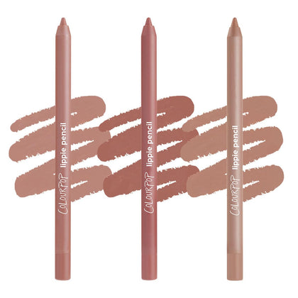 ColourPop front packaging with three pencils visible and easy travel storage benefit
