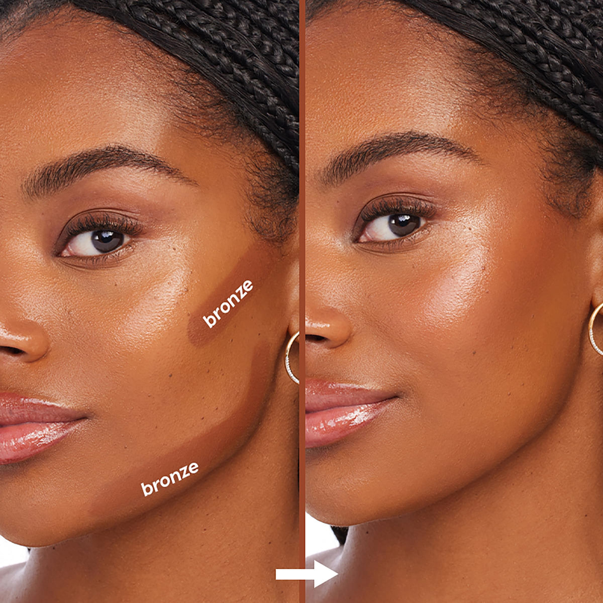 ColourPop application demo with fingertip blending showing effortless softening benefit