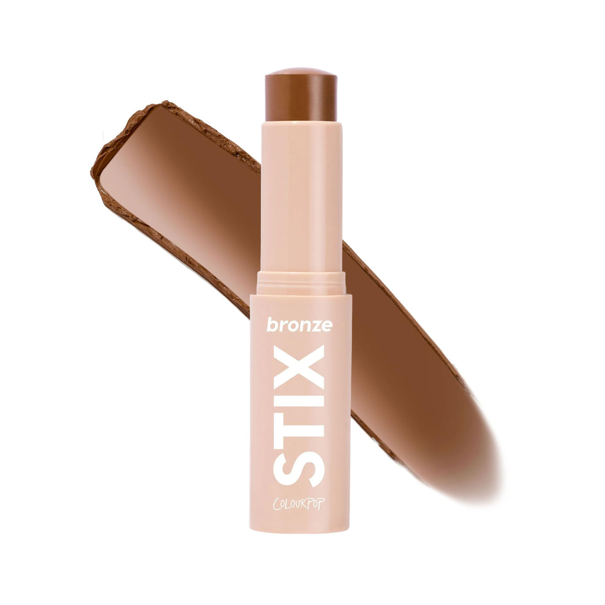 ColourPop front view of Shell Beach stick showing compact packaging and benefit portability