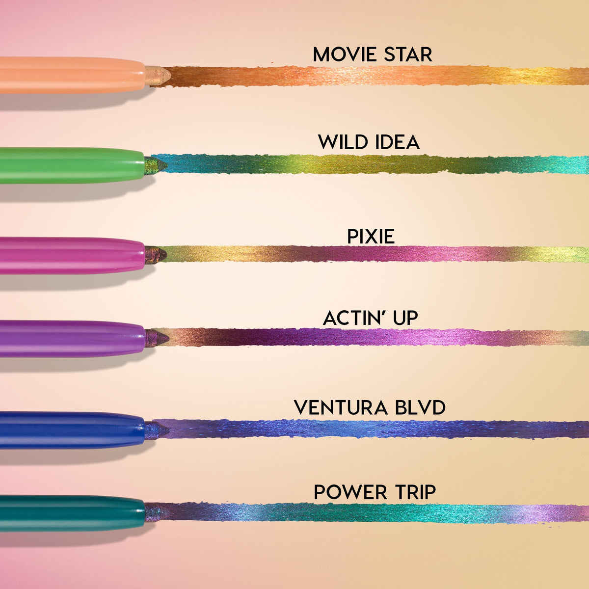 ColourPop pencil held in hand for size comparison and travel-friendly convenience