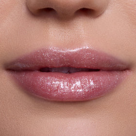 ColourPop gloss texture swipe showing shimmer and hydrating finish