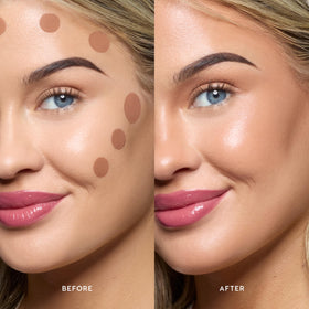 ColourPop bronzer dispensed in a swirl demonstrating creamy consistency and buildable pigment