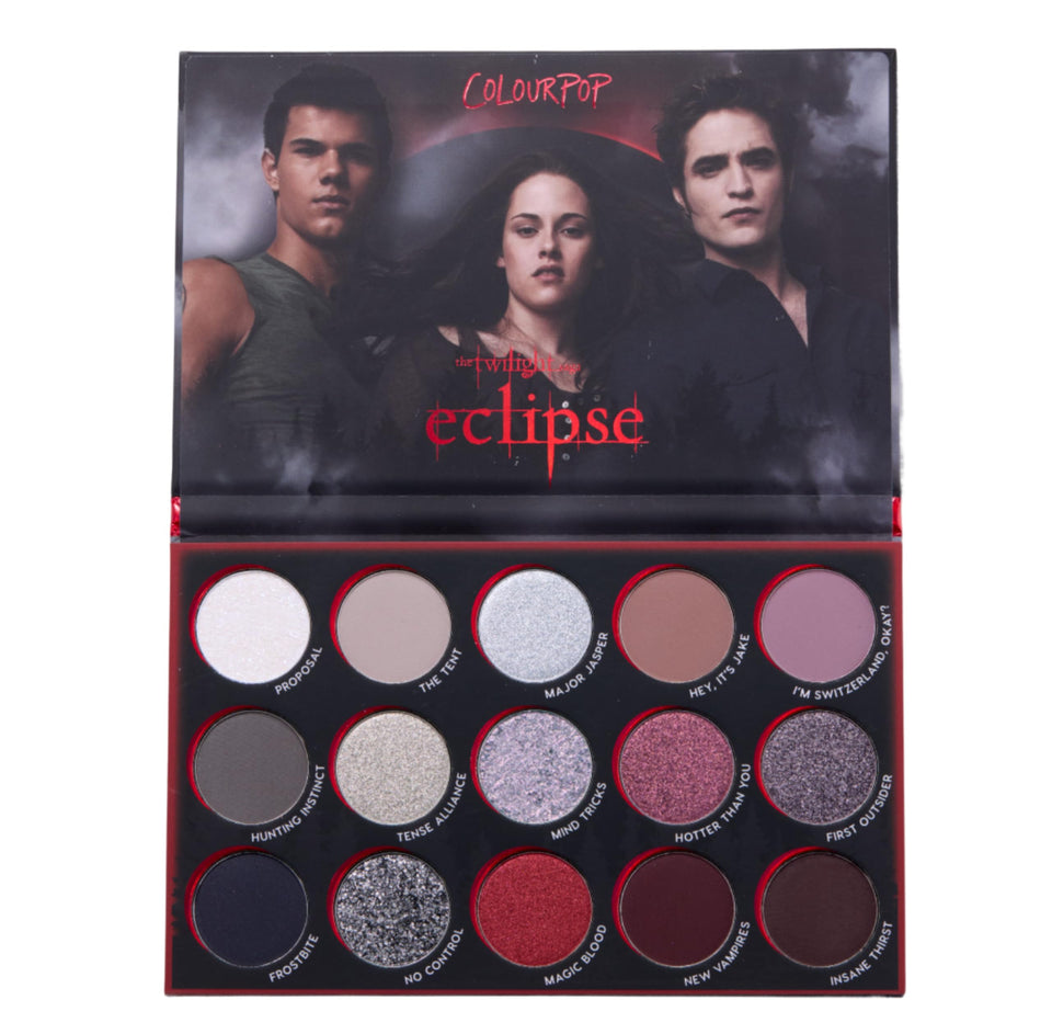 ColourPop eclipse front packaging shows palette artwork and shade layout, collectible appeal