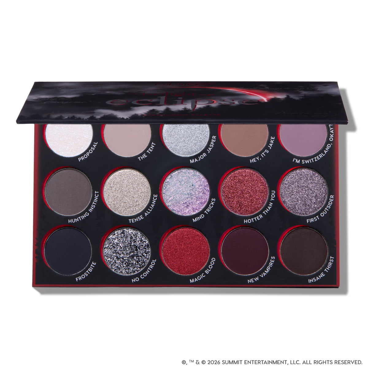 ColourPop eclipse lifestyle vanity image shows palette on table for everyday inspiration