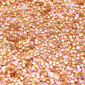 ColourPop gel texture close-up displaying multi-colored sparkle for intense shine