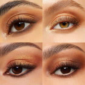 ColourPop textured swatch of multiple finishes showing smooth pigment payoff and blendability