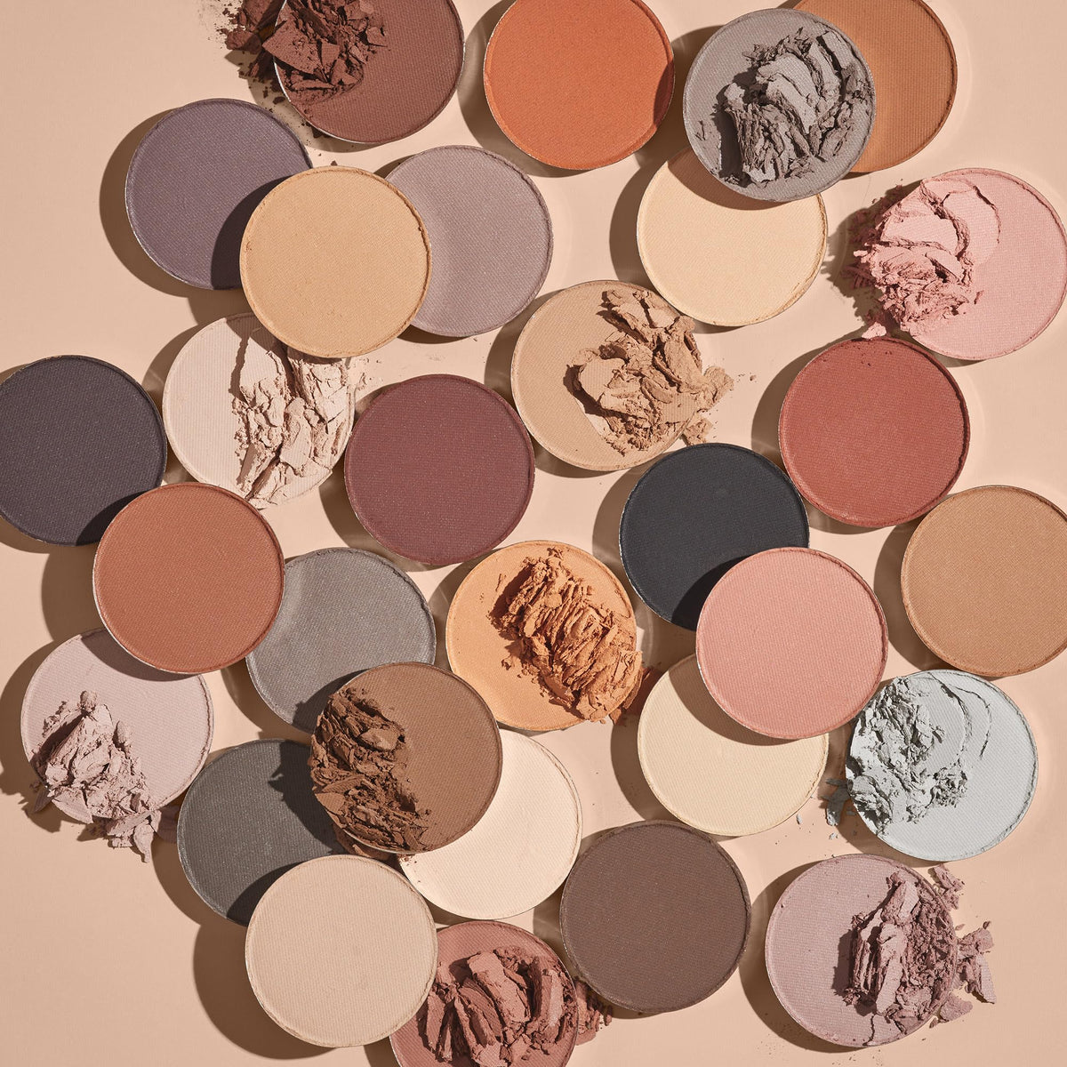 ColourPop open palette displaying matte, metallic, and glitter pans for versatile looks