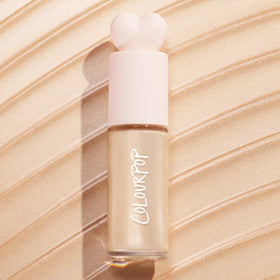 Close-up pearl sheen of ColourPop Hi-Lite showing superfine reflective glow