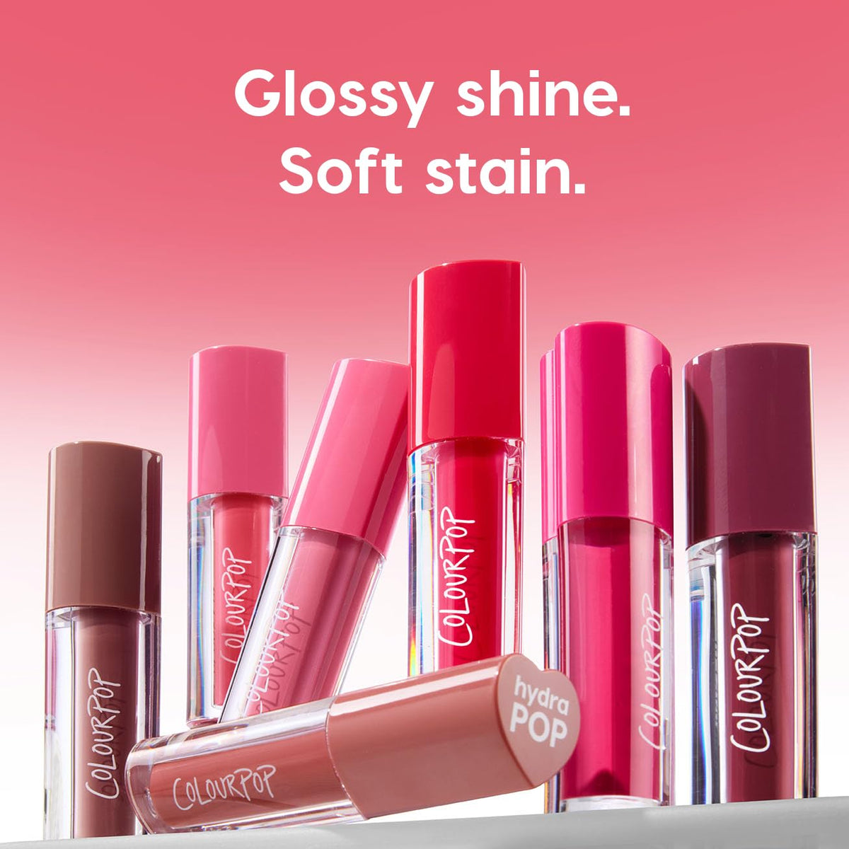 Macro of glossy lip finish from ColourPop showing non-sticky sheen