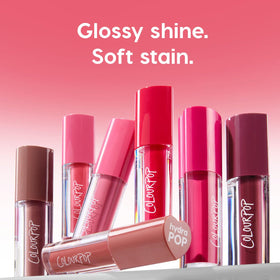 Macro of glossy lip finish from ColourPop showing non-sticky sheen