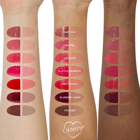 ColourPop gloss inside a makeup bag for on-the-go application benefit