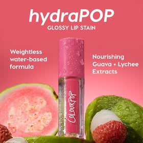 Close-up of gradient popsicle lips using ColourPop showing soft tint effect