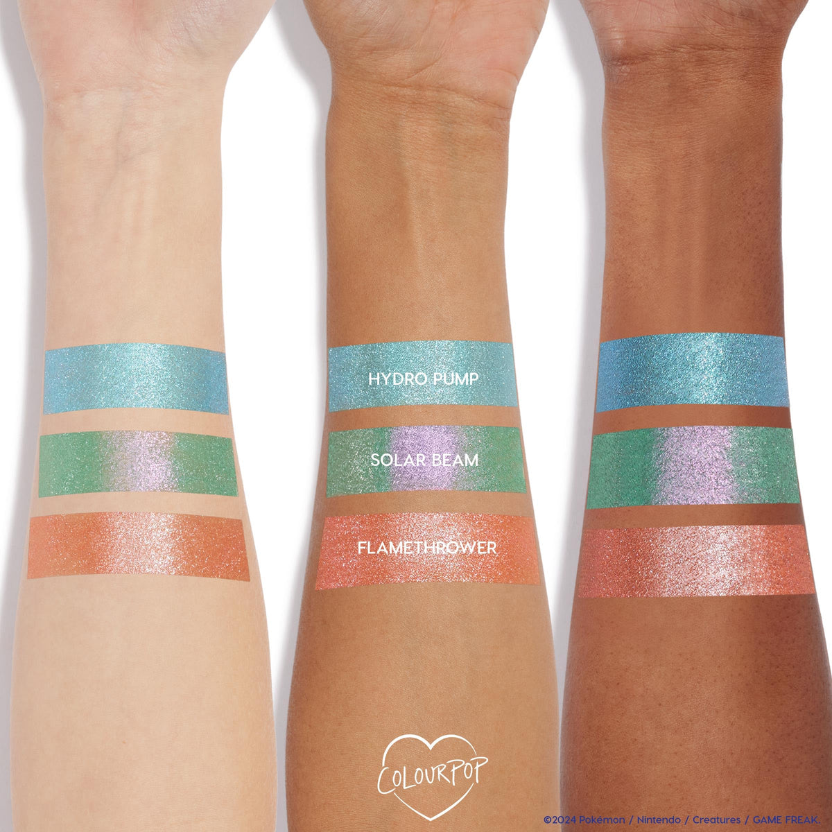ColourPop Hydro Pump size comparison next to coin showing compact travel-friendly size