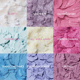 ColourPop palette open top view with pans visible to show shade variety and finish options