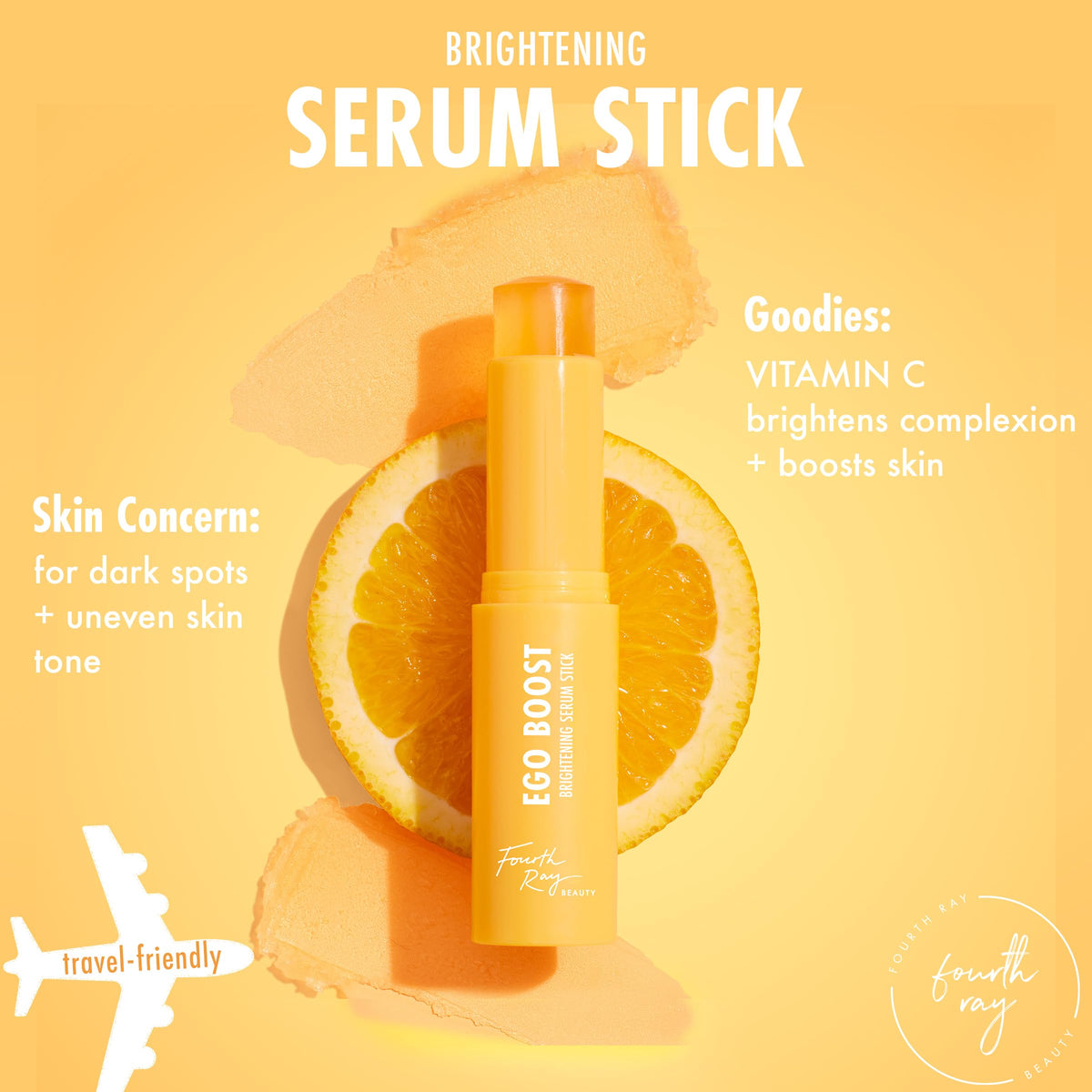 ColourPop ingredient shot with turmeric and vitamin C depiction for brightening benefits