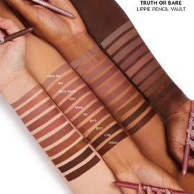 ColourPop pencil on lips demonstrating even, high-impact color