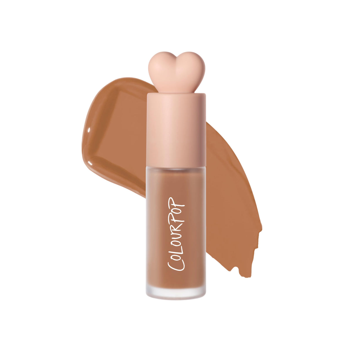 ColourPop front packaging showing bottle and shade Sunset Beach, easy everyday warmth