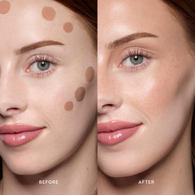 ColourPop liquid bronzer swatches on arm demonstrating buildable coverage and neutral tan payoff