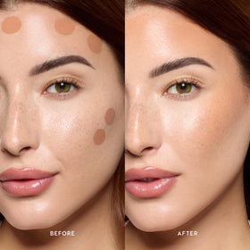 ColourPop liquid bronzer swatches on arm showing buildable golden tan and color payoff