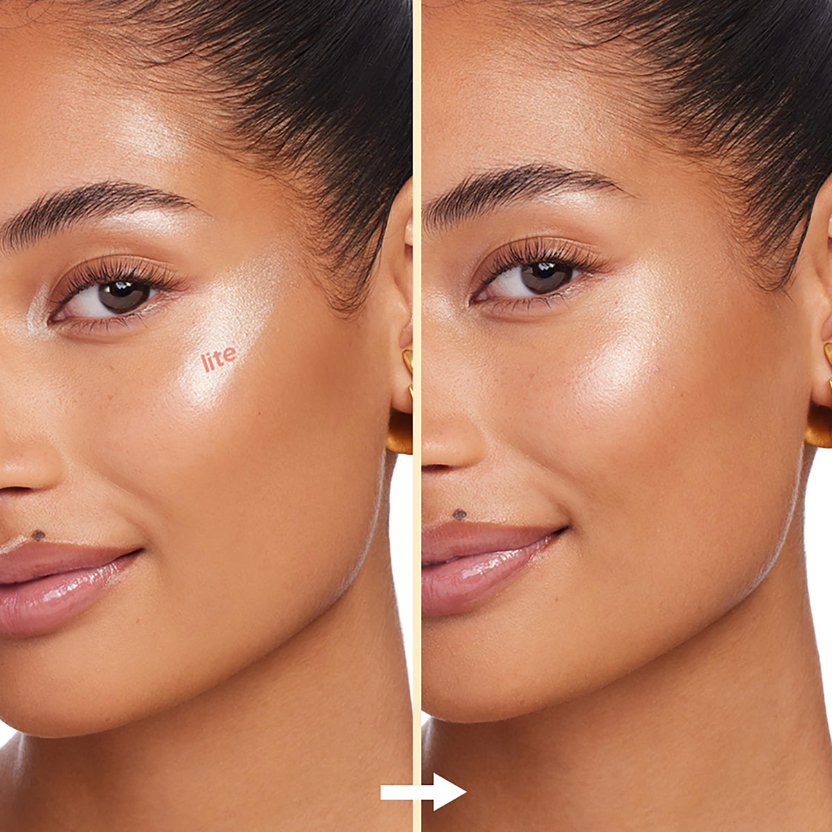 ColourPop Lite Stix on décolletage in lifestyle scene for radiance benefit