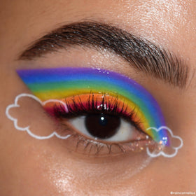 Close-up of ColourPop matte eyeshadow texture showing smooth, blendable finish for clean application