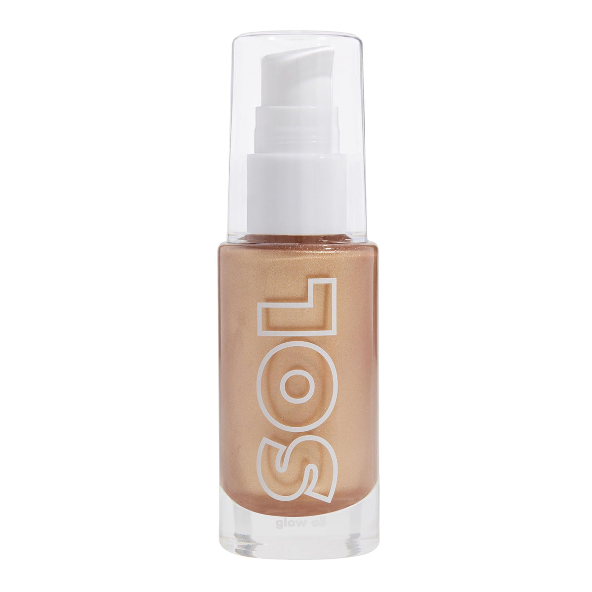 ColourPop Mini Glow Oil front bottle view showing golden shimmer and travel size benefits